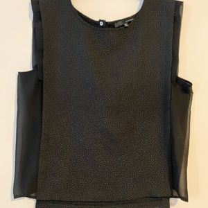 Gorgeous Boxed blouse with sheer side panels